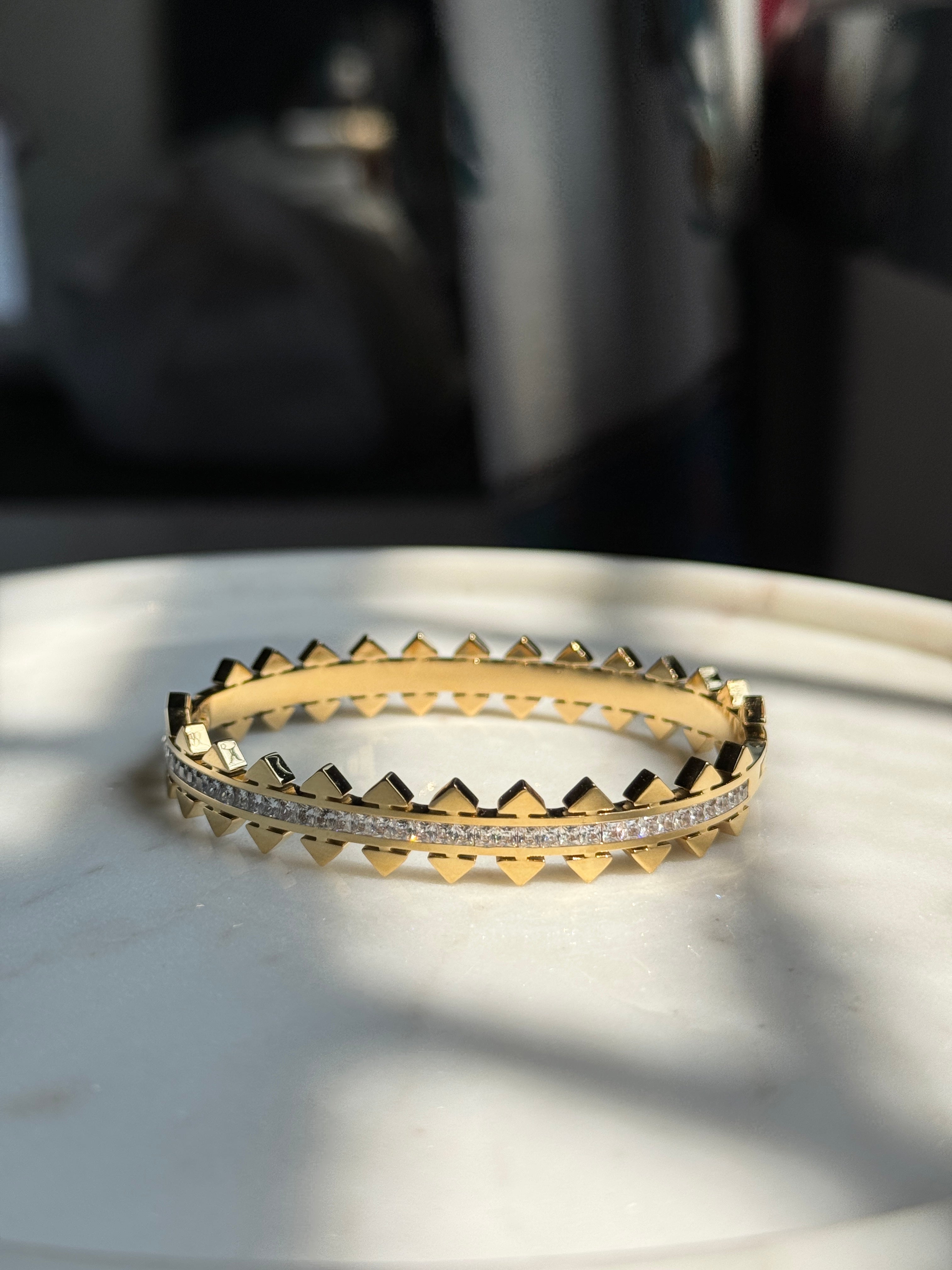 Tri-Diamond Bangle