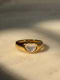 Heart MOP Ring