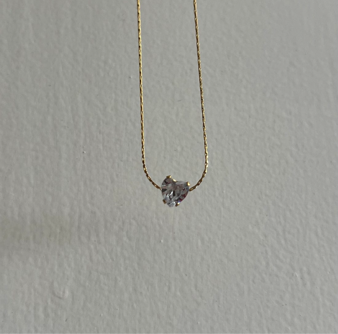 Heart Solitaire Necklace