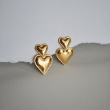 Puffed Heart Earrings