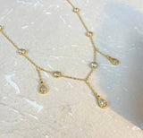 Mariana Stone tear Drop necklace