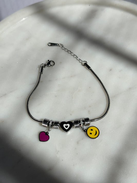 Piped Charm bracelet