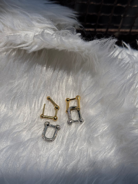Hardware Earrings ( Two way)