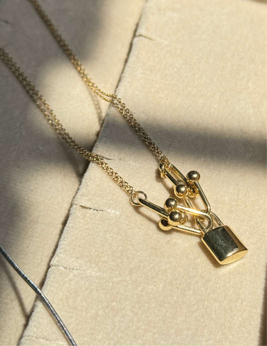 Hardware Lock Necklace