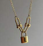 Hardware Lock Necklace