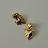 Puffed Heart Earrings